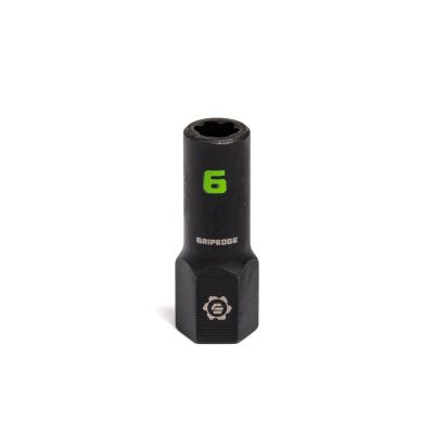 GETXAM6 image(0) - Grip Edge Tools 6mm 1/4" Dr RPT Socket Extractor with FORS (Standard Length)