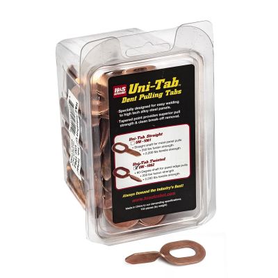 HSA1062 image(0) - H&S AutoShot UNI-1062 Weld Pull Key Steel, Twisted 90&deg; Copper-Flash (100-pack)