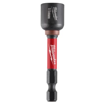 MLW49-66-4611 image(0) - Milwaukee Tool SHOCKWAVE Impact Duty 11MM x 2-9/16 Inch Magnetic Nut Driver Bulk 10