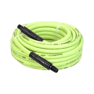 LEGHFZ3850YW3 image(0) - Legacy Manufacturing Flexzilla Air Hose, 3/8" x 50', 3/8" MNPT Fittings