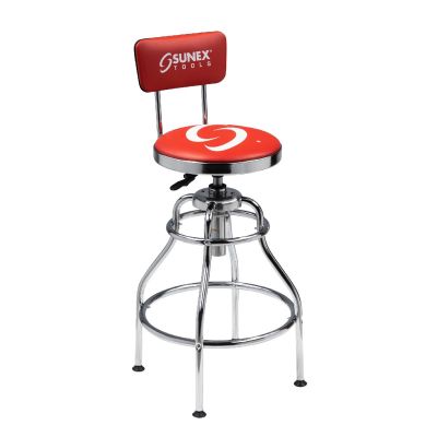 SUN8516 image(0) - SUNEX HYDRAULIC SHOP STOOL CHROME)