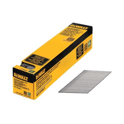 DWTDCA15250G-2 image(0) - DEWALT 2-1/2 in. 15 Gauge DA Style Angled Finish Nails (2,500 PK)