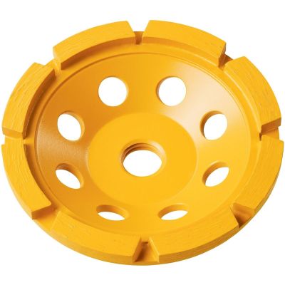 DWTDW4770 image(0) - DEWALT 4" Single Row Diamond Cup Grinding Wheel