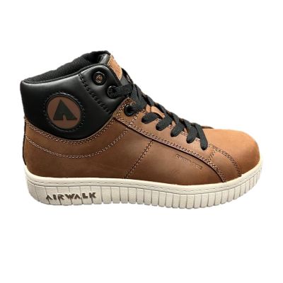 FSIAW6203-14W image(0) - AIRWALK DEUCE Mid SD10 - Men's Mid Top Shoe - SD10|CT|SR - Brown/Black/Gray - Size: 14 - E - (Wide)