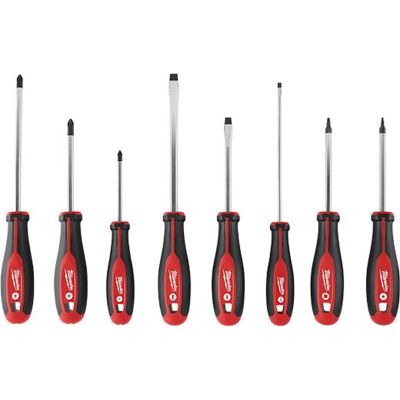 MLW48-22-2718 image(0) - Milwaukee Tool 8pc Screwdriver Kit w/ Square