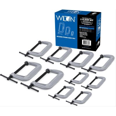WIL11117 image(0) - Wilton 10-Piece 140 Series C-Clamp Kit
