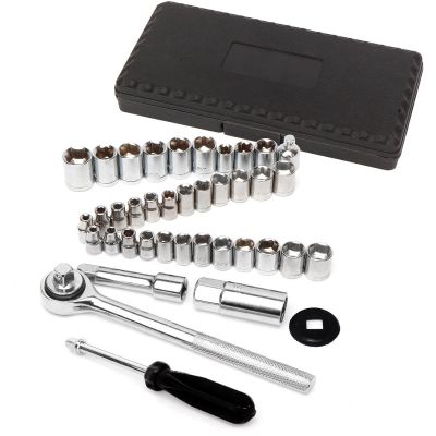 WLMW1173 image(0) - Wilmar Corp. / Performance Tool 40 Piece 1/4" & 3/8" Drive Socket Set