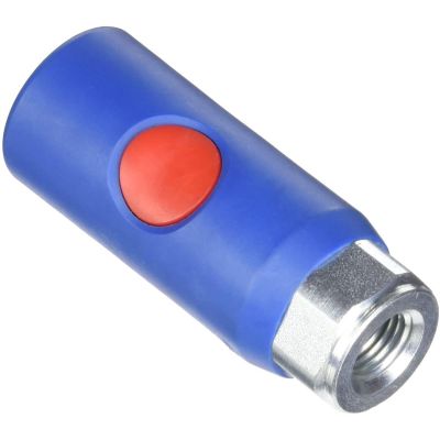 PRVURC061201 image(0) - Prevost 1/4 Inch Female NPT URC 06 Automotive Truflate 1/4 Inch Composite Body Quick Safety Coupler for Compressed Air - 10PK