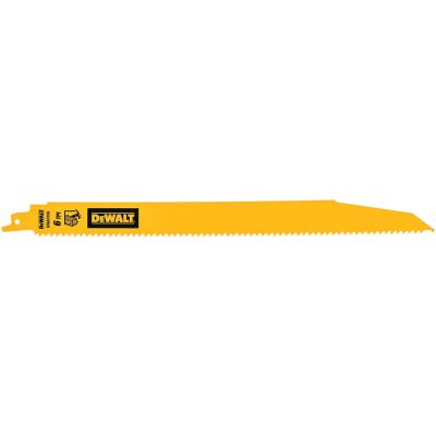 DWTDWAR106 image(0) - DEWALT 12in 6TPI Demo Reciprocating Blade 5-Ct