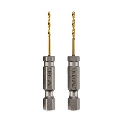 DWTDD5104 image(0) - DEWALT IMPACT READY 1/16" Titanium Nitride Coating Drill Bits