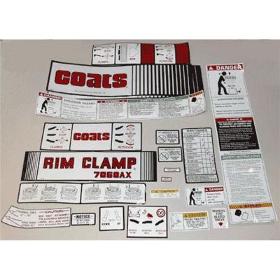DST98785 image(0) - Bimecc USA COATS 12-Piece Decal Sticker Kit #7060
