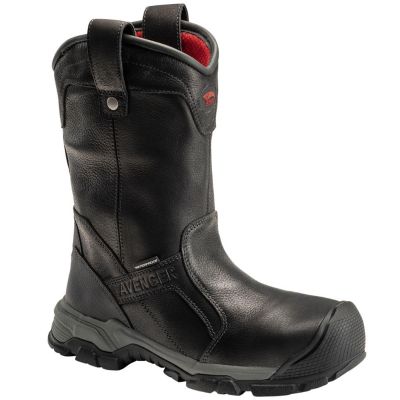 FSIA7831-11.5W image(0) - Avenger Ripsaw Wellington Series - Men's Boots - Aluminum Toe - IC|EH|SR|PR - Black/Black - Size: 11.5W
