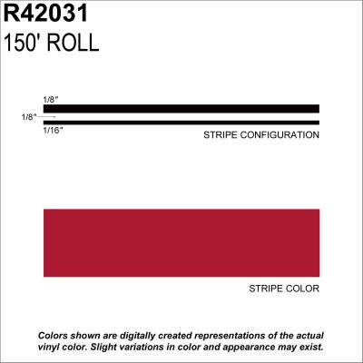 SHR42031 image(0) - SHARPLINE CONVERTING INC MS, 5/16" X 150'; Fire Red