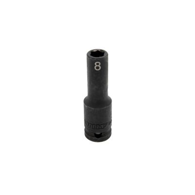 VIMIMPM608D image(0) - VIM Tools 8 mm X 3/8 Inch Drive CR-MO Impact Socket - Deep