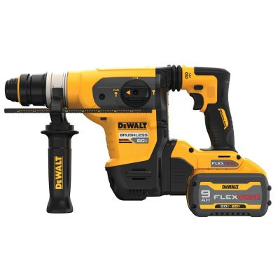 DWTDCH416X2 image(0) - DEWALT 60V MAX* 1-1/4 In. Brushless Cordless SDS PLUS Rotary Hammer Kit