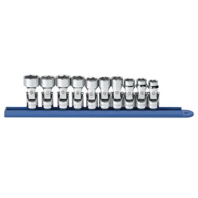 KDT80565 image(0) - GearWrench 10 Piece 3/8 Inch Drive 6 Point Flex Metric Socket Set