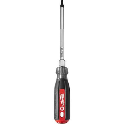 MLW48-22-2853 image(0) - Milwaukee Tool #3 Square - 6" Cushion Grip Screwdriver