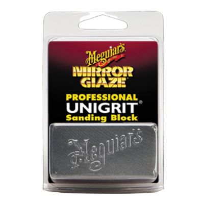 MEGK1000 image(0) - Meguiar's Automotive Mirror Glaze Unigrit Sanding Block, 1,000 Grit
