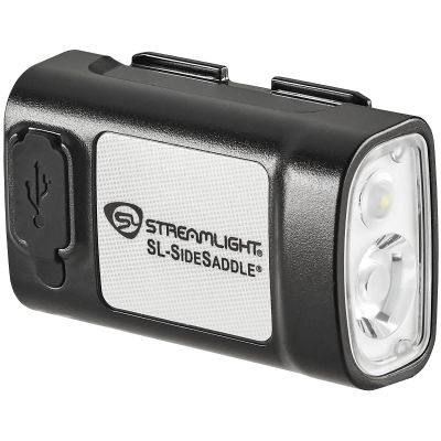 STL61621 image(0) - Streamlight SL-SideSaddle USB Hard Hat and Helmet Light - Includes Hard Hat and Helmet mount kit (baseplate, slot strap, universal Y-strap), USB-C cord and hat light mount - Black