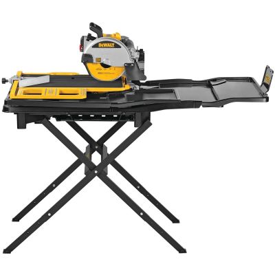 DWTD36000S image(0) - DEWALT Wet Tile Saw with Stand, High Capacity, 10 in.