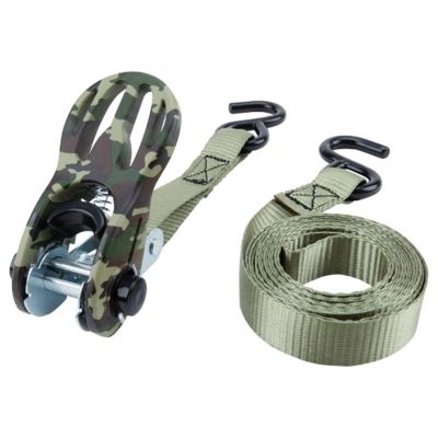 WLMW1860 image(0) - Wilmar Corp. / Performance Tool 2 pk. 1" X 10' Camo Tie Down Straps