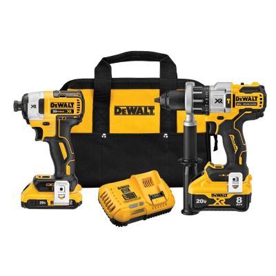 DWTDCK299D1W1 image(0) - DeWalt 20V MAX XR Hammer Drill with POWER DETECT Tool Technology and Impact Driver Combo Kit