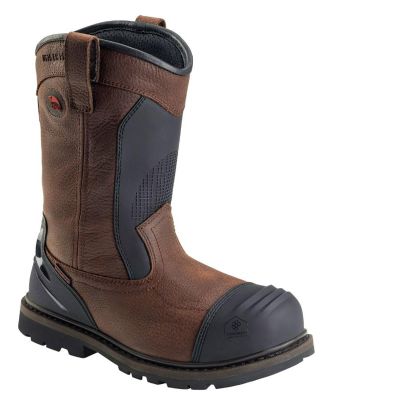FSIA7896-7.5W image(0) - Avenger Hammer Wellington Series - Men's Boots - Carbon Nano-Fiber Toe - IC|EH|SR|PR|MT - Brown/Black - Size: 7.5W