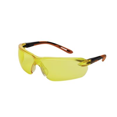 SRWS71203 image(0) - Sellstrom Safety Glasses - XM310 Series - Amber Lens - Black/Orange Frame - Hard Coated