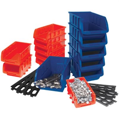 WLMW5195 image(0) - Wilmar Corp. / Performance Tool 15 Piece Storage Bin Set