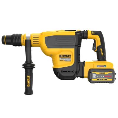 DWTDCH614X2 image(0) - DEWALT 60V MAX* 1-3/4 in. Brushless Cordless SDS MAX Combination Rotary Hammer Kit