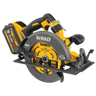DWTDCS578X2 image(0) - DEWALT 60V MAX* Brushless Cordless 7-1/4 in. Circular Saw with Electronic Brake Kit with (2) Batteries