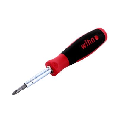 WIH77890 image(0) - Wiha Tools Wiha 6inOne Multi-driver w/  4 essential screwdriver and 2 nut driver tip profiles