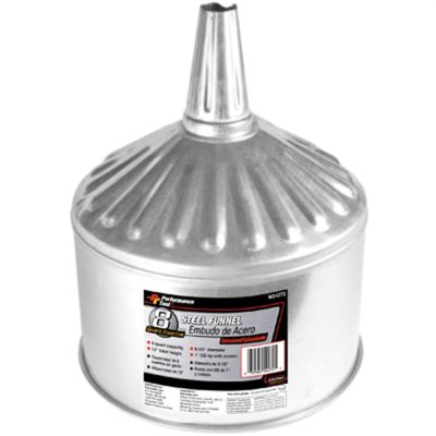 WLMW54272 image(0) - Wilmar Corp. / Performance Tool 8 qt. Steel Galvanized Funnel