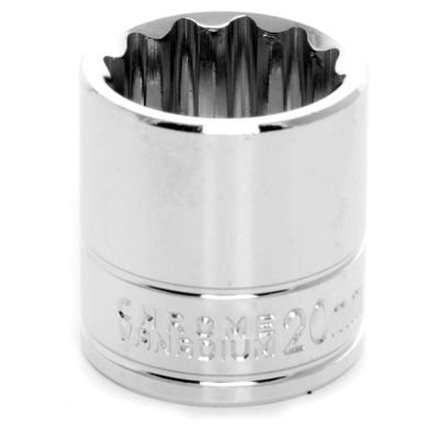 WLMW38820 image(0) - Wilmar Corp. / Performance Tool 3/8" Drive 20mm 12pt Socket