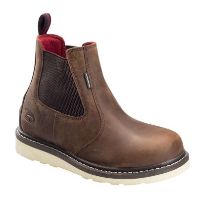 FSIA7510-10.5W image(0) - Avenger Wedge Romeo Series - Men's Boots - Soft Toe - EH|SR|PR - Brown/Black -Size: 10.5W