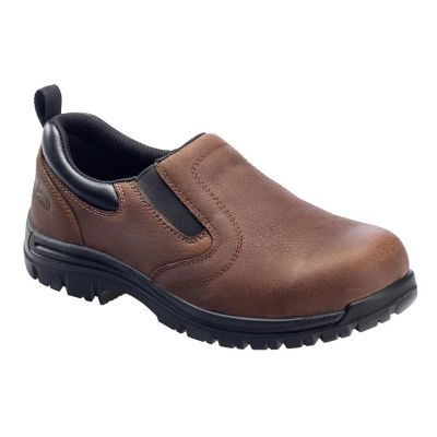 FSIA7108-11.5M image(0) - Avenger Foreman Series - Men's Low Top Slip-On Shoes - Composite Toe - IC|EH|SR - Brown/Black - Size: 11.5M
