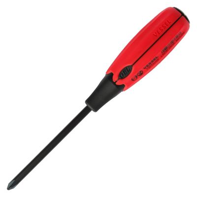 VES730P2100 image(0) - Vessel Tools No.730 Super Cushion Tang-Thru Screwdriver PH2x100