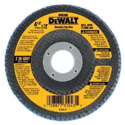 DWTDW8312 image(0) - DeWalt HP 4-1/2-in. x 5/8-in.-11 60 Grit Type 29 Flap Disc