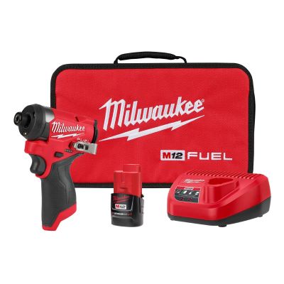MLW3453-21 image(0) - Milwaukee Tool M12 FUEL 1/4 Hex Impact Driver Kit