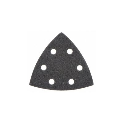 DWTDWASPTRI12 image(0) - DEWALT Hook And Loop Triangle 120 Grit Sandpaper, 12-Pack , Black