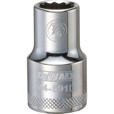 DWTDWMT74591OSP image(0) - DEWALT 001Pc 12Dr Socket-12Pt-7/16