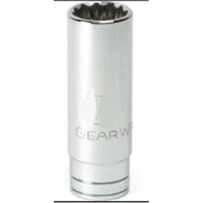 KDT80774 image(0) - GearWrench 1/2 Inch Drive 12 Point Deep SAE Socket 9/16 Inch