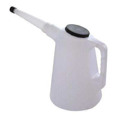 KTI74656 image(0) - K Tool International Plastic Measure Flex Spout with Dust Cap 6 Quart