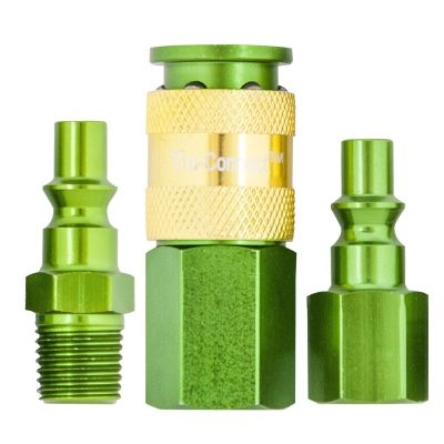 TRF13-307G image(0) - Plews Edelmann 1/4" Green Coupler Kit