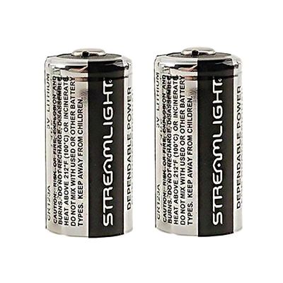 STL85175 image(0) - Streamlight CR123A Lithium Batteries - 2pk - Silver