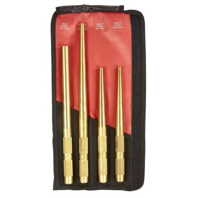 MAY61363 image(0) - Mayhew 4 PC X-Long Brass Punch Set