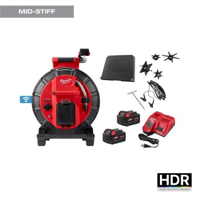 MLW3973-22 image(0) - Milwaukee Tool M18 120 Feet Mid-Stiff Modular Pipeline Inspection System