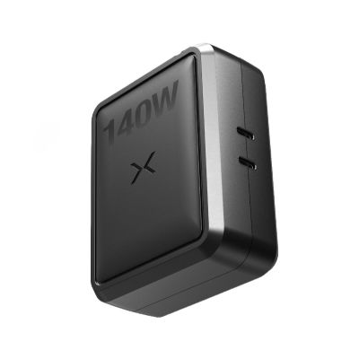 NOCX140B image(0) - NOCO Company XGrid X140 140W USB-C 2-Port Charger with GaN Fast Charging - Black