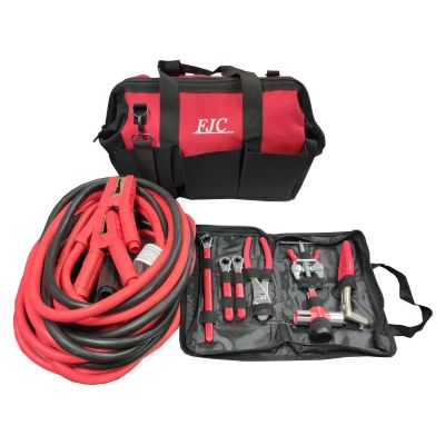 FJC45265BAG image(0) - FJC BOOSTER CABLES IN TOOL BAG 2/0 GA. 25 FT - 800 AMP CLAMP - COM DUTY