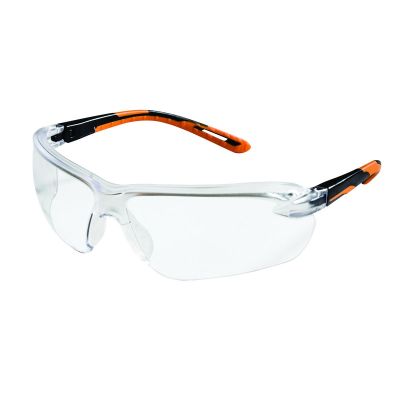 SRWS71202 image(0) - Sellstrom Safety Glasses - XM310 Series - Indoor/Outdoor Lens - Black/Orange Frame - Hard Coated